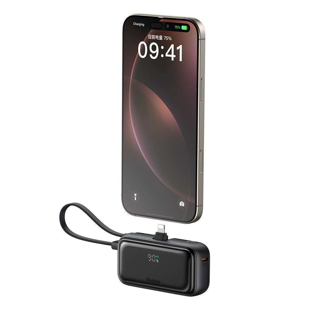 Bateria Externa McDodo MC-7800 Freekit, 5000mAh, 22.5W, PD, 1 x Lightning - 2 x USB-C, Preta
