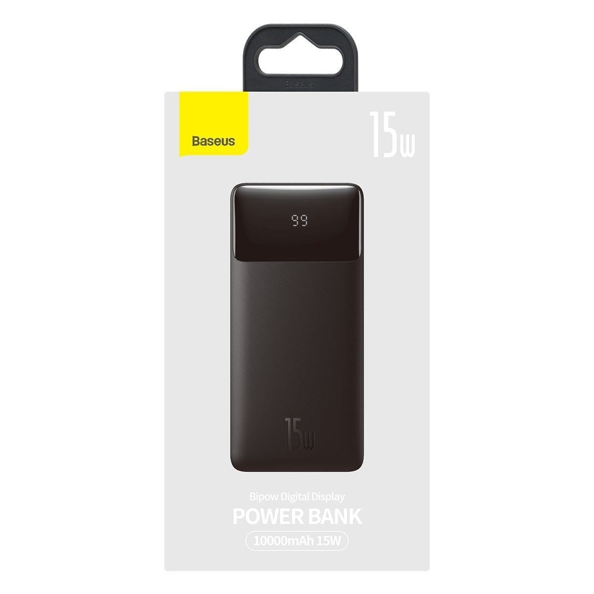 Bateria externa Baseus Bipow, 10000mAh, 15W, 1 x USB-C - 2 x USB-A, preto PPBD050001