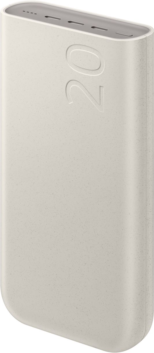 Bateria externa Samsung, 20000mAh, 45W, PD, 3 x USB-C, Bege EB-P4520XUEGEU