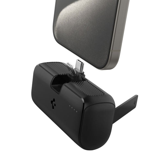 Bateria Externa Spigen, 5000mAh, 22.5W, PD, 1 x USB-C, Preta