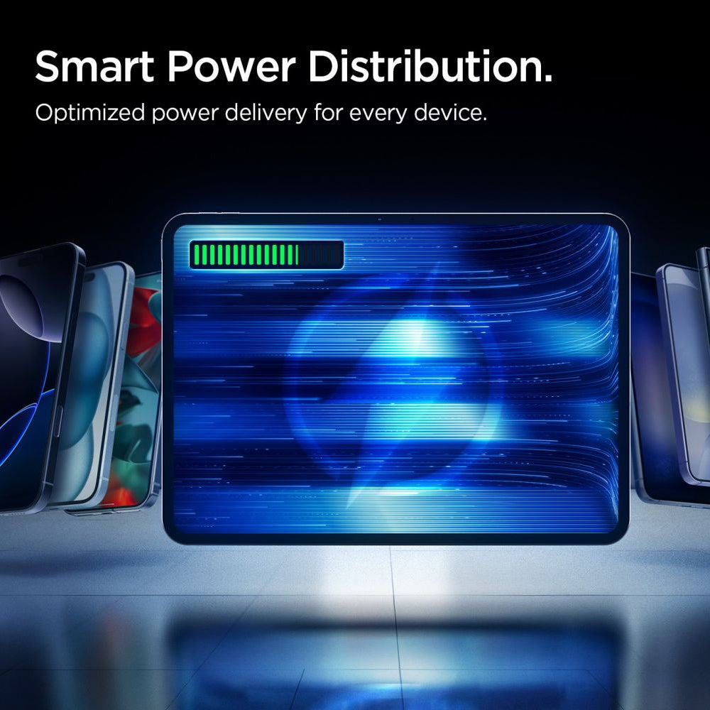 Bateria Externa Spigen Essential, 10000mAh, 22.5W, QC + PD, 1 x USB-A - 2 x USB-C, Preta