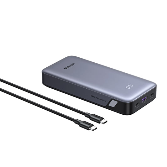Bateria Externa UGREEN Nexode PB532 (55989B), 20000mAh, 30W, QC + PD, 1 x USB-A - 2 x USB-C, Cinzento