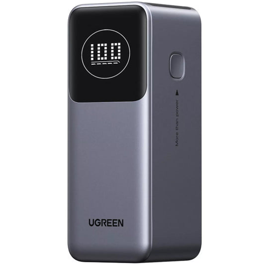 UGREEN PB724 Bateria externa, 12000mAh, 100W, QC + PD, 1 x USB-A - 1 x USB-C, Cinzento