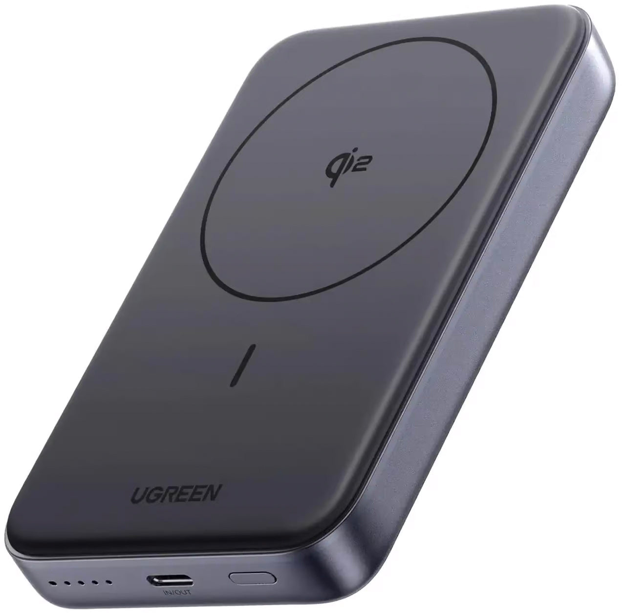 UGREEN PB761 External Battery, 10000mAh, 30W, PD + FQI, 1 x QI - 1 x USB-C, Grey