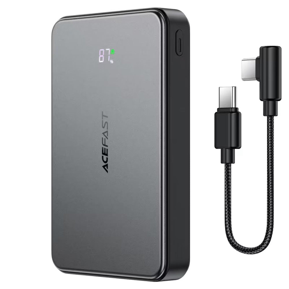 Bateria Externa Wireless Acefast M31, 10000mAh, 22.5W, QC + PD + FQI, 1 x QI - 1 x USB-A - 2 x USB-C, Preta