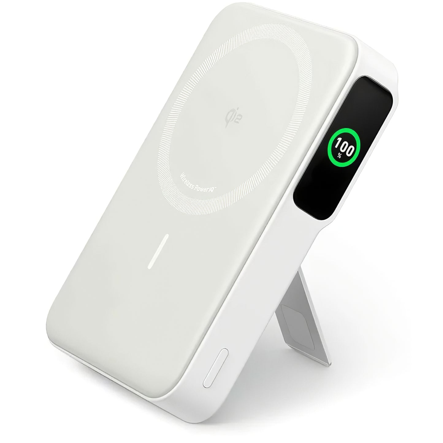 Bateria externa sem fios Anker MagGo, 10000mAh, 27W, PD + FQI, 1 x QI - 1 x USB-C, branco A1654G21