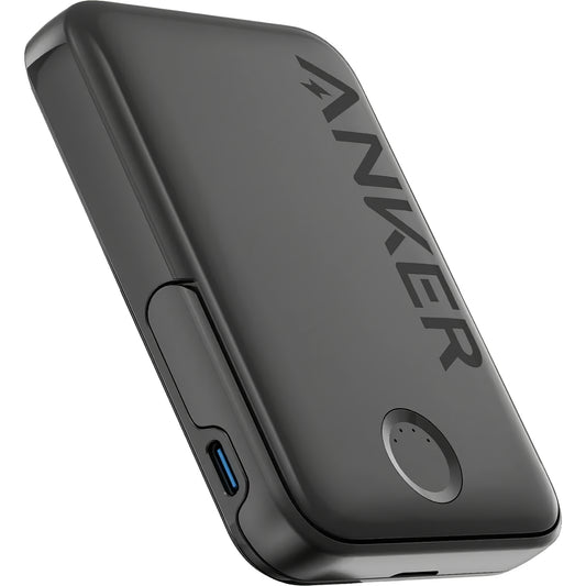 Bateria externa sem fios Anker 322 MagGo, 5000mAh, 12W, 1 x QI - 1 x USB-C, preto A1618G11