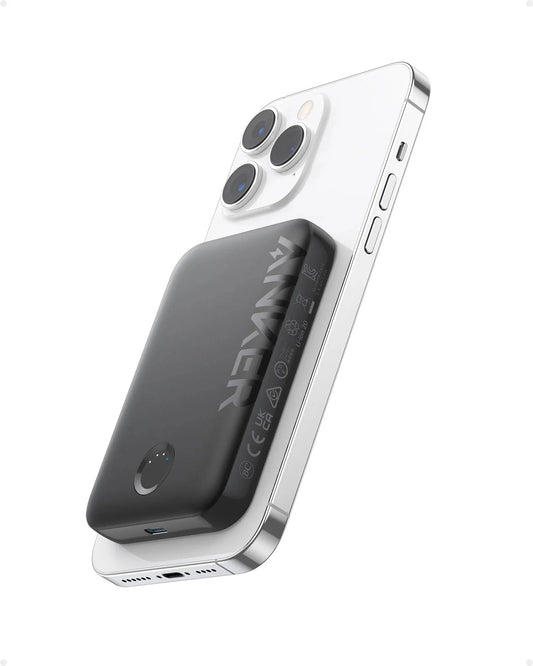 Bateria externa sem fios Anker 321 MagGo, 5000mAh, 7,5W, 1 x IQ, preto A1616G11