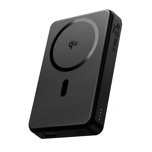 Bateria Externa Wireless Baseus Airpow2 Qi2, 10000mAh, 22.5W, QC + PD + FQI, 1 x QI - 1 x USB-A - 1 x USB-C, Preta P10080000123-00