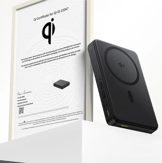 Bateria Externa Wireless Baseus Airpow2 Qi2, 10000mAh, 22.5W, QC + PD + FQI, 1 x QI - 1 x USB-A - 1 x USB-C, Preta P10080000123-00