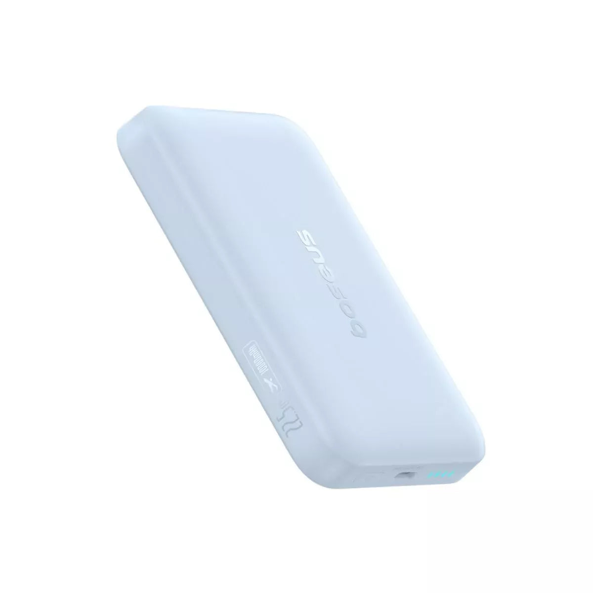 Bateria Externa Wireless Baseus EnerFill FM11 Ultra-Mini, 10000mAh, 22.5W, PD + FQI, 1 x QI - 1 x USB-C, Azul P1008210E313-00