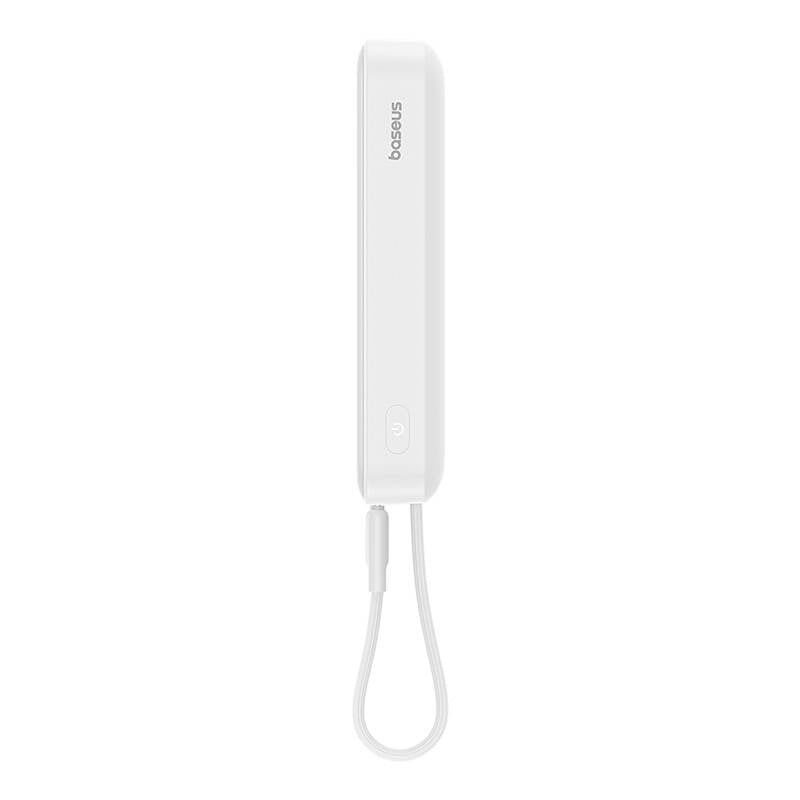 Bateria Externa Wireless Baseus Magnetic Mini, 10000mAh, 20W, PD + FQI, 1 x Lightning - 1 x QI - 1 x USB-C, Branca P10022109223-00