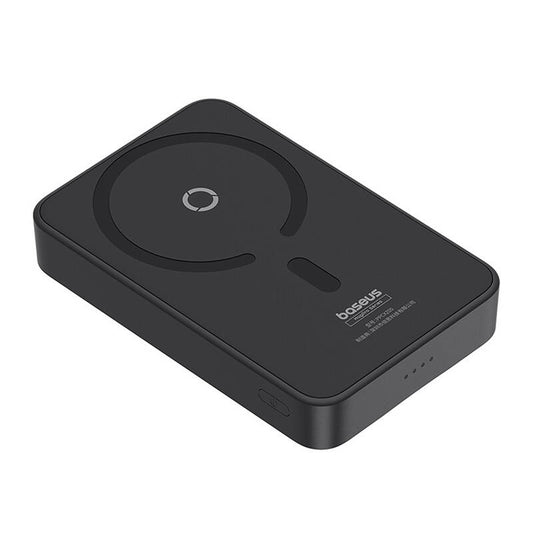 Bateria Externa Wireless Baseus MagPro PPCXZ05, 5000mAh, 20W, PD + FQI, 1 x QI - 1 x USB-C, Preta, Reembalada P10064101123-00