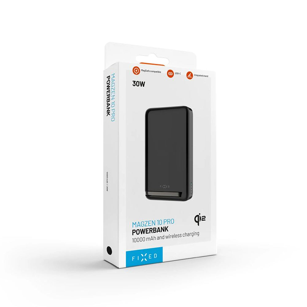 Bateria Externa Wireless Fixed MagZen 10 Pro, 10000mAh, 30W, PD + FQI, 1 x QI - 1 x USB-C, Preta