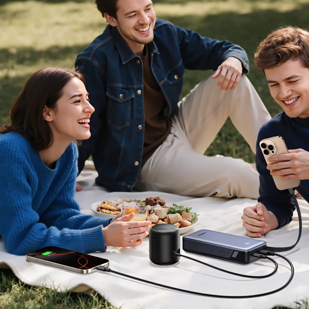 UGREEN PB536 External Battery (55988B), 20000mAh, 45W, QC + PD, 1 x USB-A - 2 x USB-C, Gray