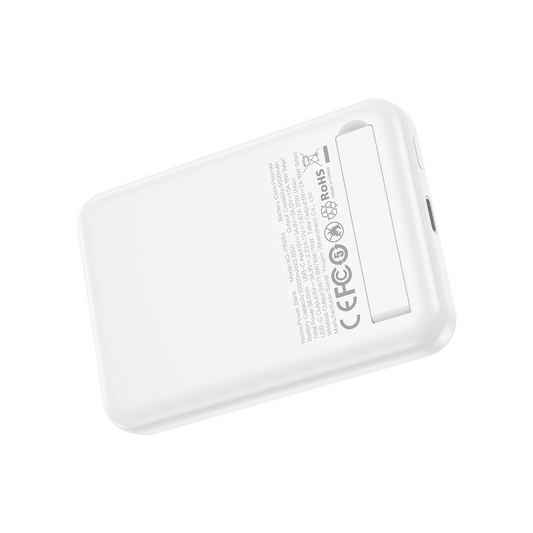 Bateria Externa Wireless XO Design PR264, 10000mAh, 20W, PD + FQI, 1 x USB-C, Branca