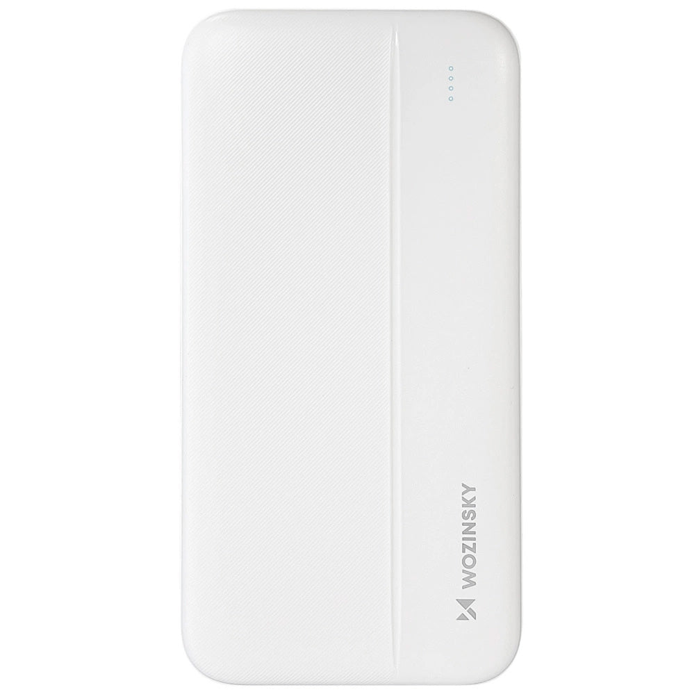 Bateria Externa WZK WPBWE1, 10000mAh, 10W, 2 x USB-A, Branca
