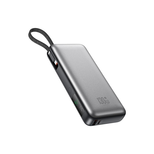 Bateria Externa XO Design PR268, 20000mAh, 130W, QC + PD, 1 x USB-A - 2 x USB-C, Cinzento