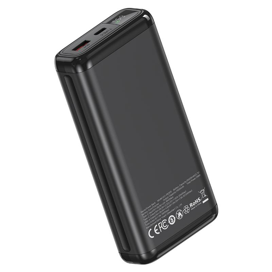 Bateria Externa XO Design PB309, 20000mAh, 22.5W, QC + PD, 1 x USB-A - 1 x USB-C, Preta