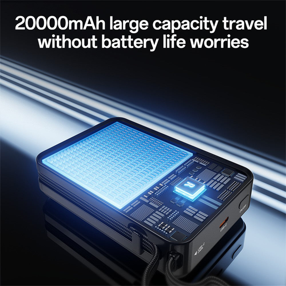 Bateria Externa Yesido YP97, 20000mAh, 65W, PD, 2 x USB-C, Cinzento