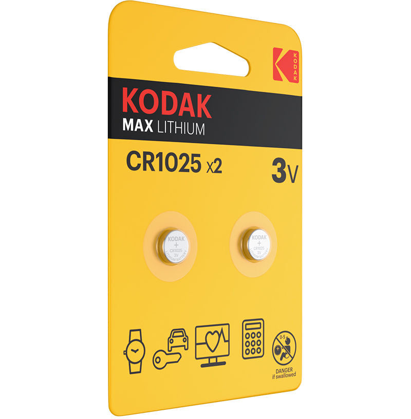 Bateria Kodak Max, CR2025, Conjunto de 2 unidades