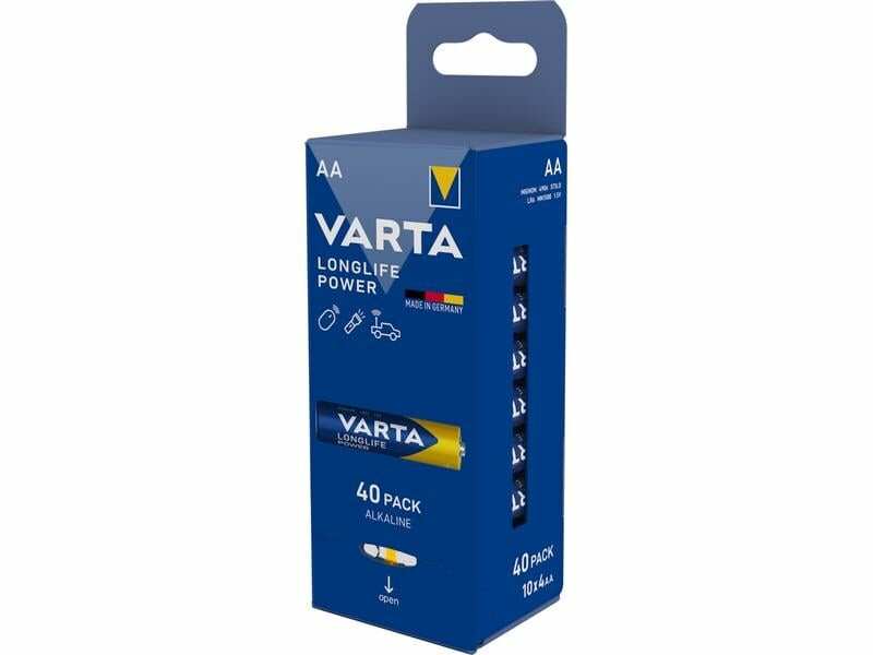 Bateria Varta Longlife Power 4906, AA / LR6, Conjunto de 40 unidades