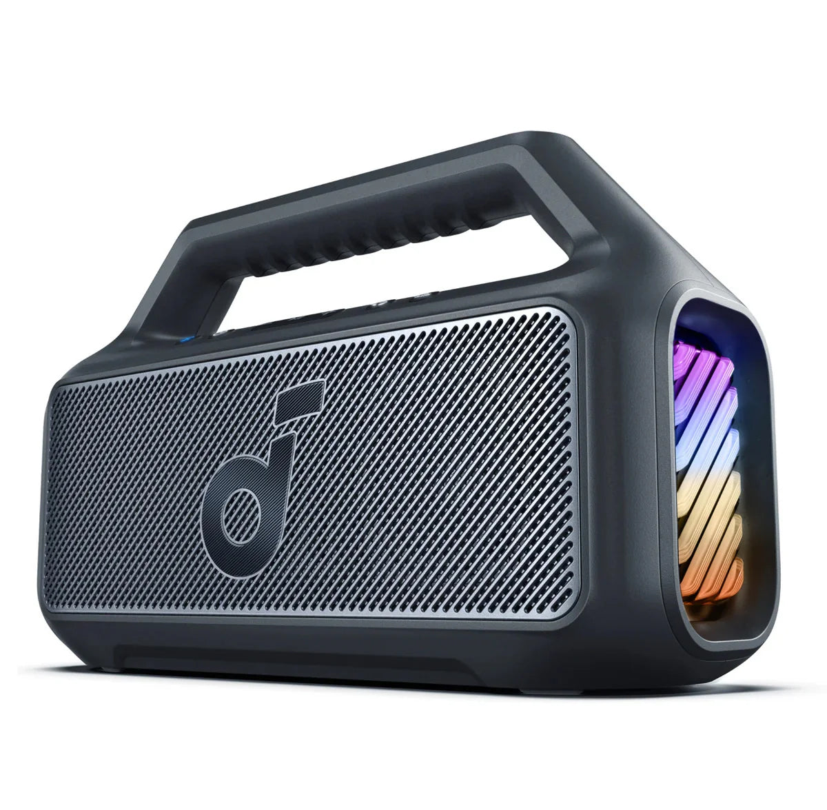 Coluna Portátil Bluetooth Anker SoundCore Boom 2, 80W, TWS, RGB, à Prova de Água, Preta A3138011