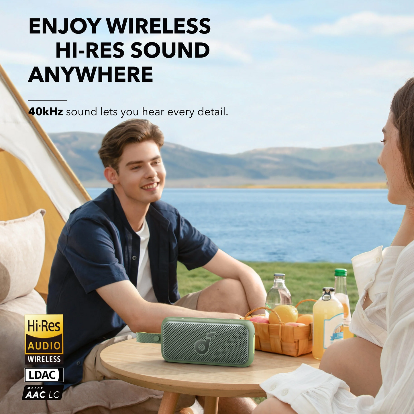Coluna Portátil Bluetooth Anker SoundCore Motion 300, 30W, TWS, À Prova de Água, Verde A3135061