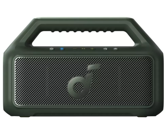 Coluna Portátil Bluetooth Anker SoundCore Boom 2 Nova Versão, 80W, TWS, RGB, À Prova de Água, Verde A3138062