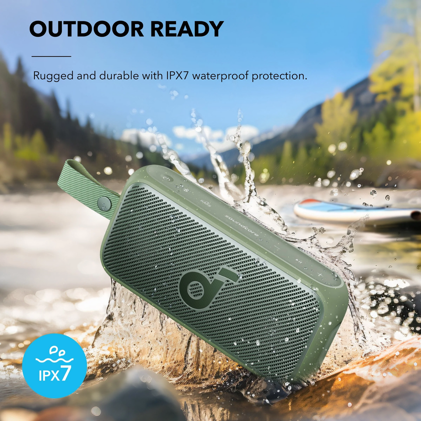 Coluna Portátil Bluetooth Anker SoundCore Motion 300, 30W, TWS, À Prova de Água, Verde A3135061