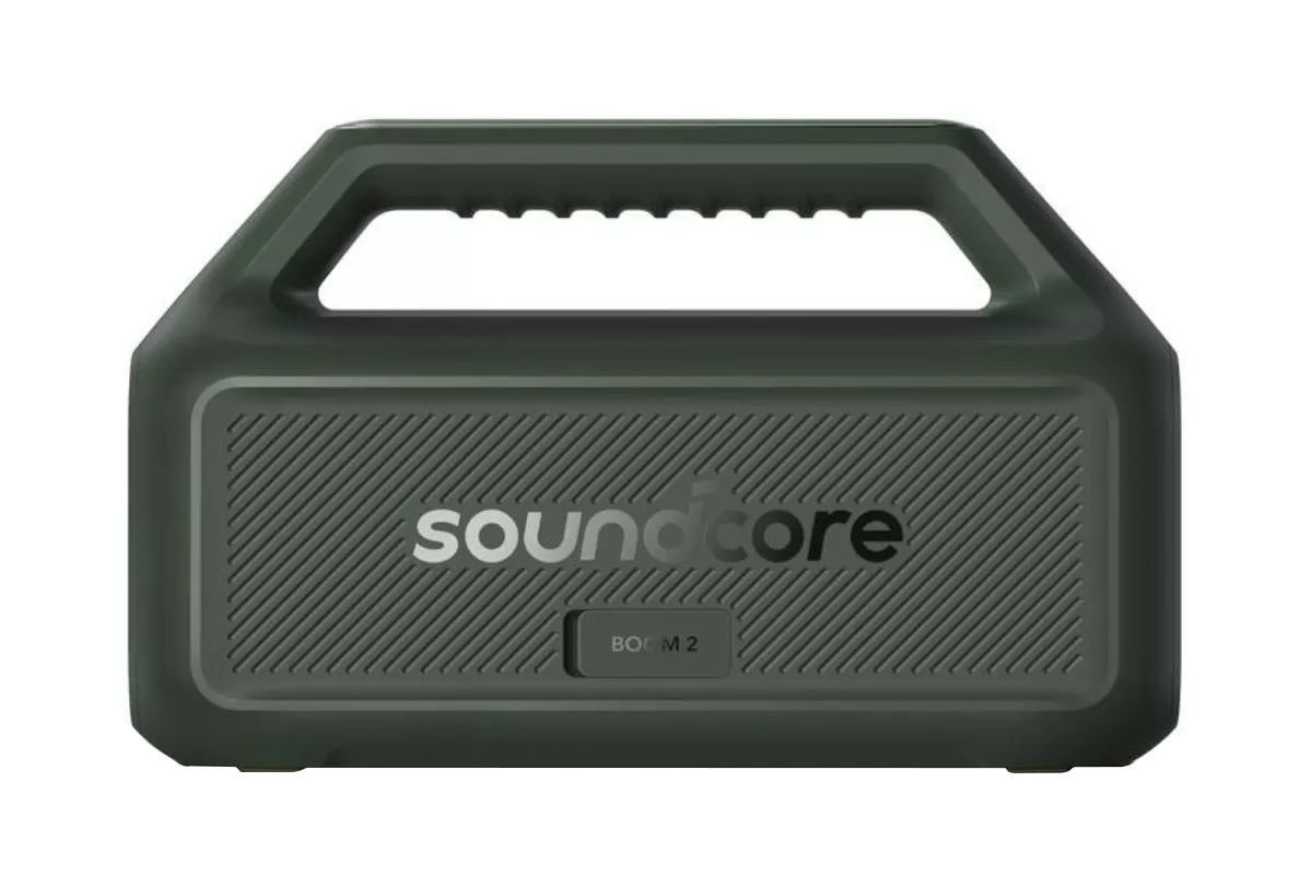 Coluna Portátil Bluetooth Anker SoundCore Boom 2 Nova Versão, 80W, TWS, RGB, À Prova de Água, Verde A3138062