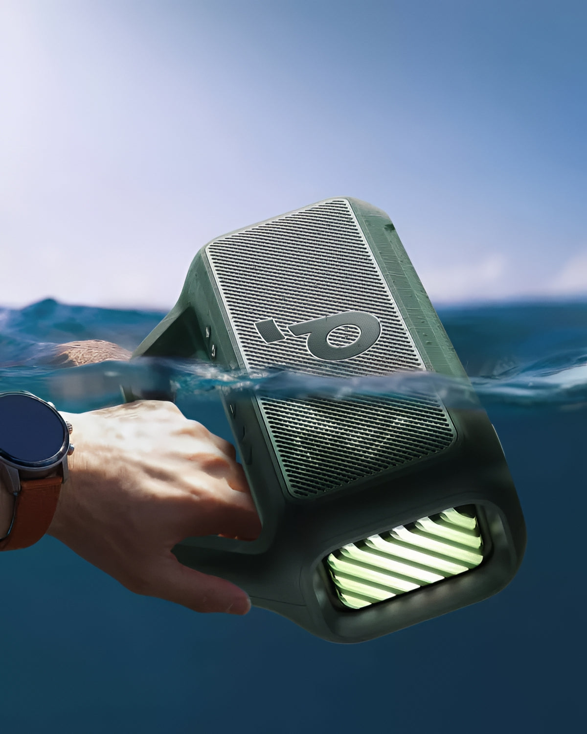 Coluna Portátil Bluetooth Anker SoundCore Boom 2 Nova Versão, 80W, TWS, RGB, À Prova de Água, Verde A3138062