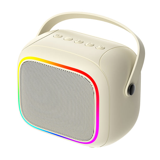 Coluna Portátil Bluetooth HAVIT SK818BT Karaoke, 5W, RGB, à prova de água, Bege