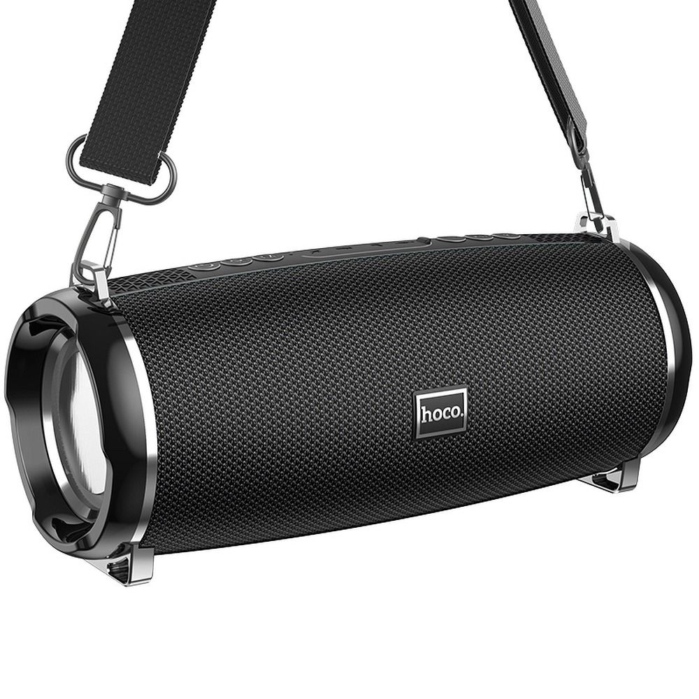 Coluna Portátil Bluetooth HOCO HC2, 2 x 5W, TWS, RGB, Preta