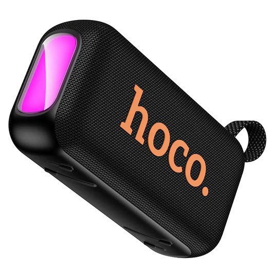 Coluna Portátil Bluetooth HOCO HC32, 2 x 10W, TWS, RGB, Preta