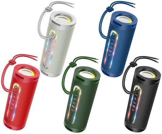 Coluna Portátil Bluetooth HOCO HC9 Dazzling Pulse Sports, 10W, TWS, RGB, Azul