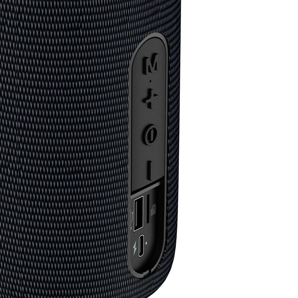 Coluna Portátil Bluetooth McDodo BS-1410, 2 x 5W, RGB, à Prova de Água, Preta