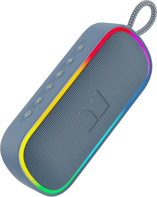 Coluna Portátil Bluetooth Monster S150 Plus, 40W, TWS, RGB, À Prova de Água, Azul
