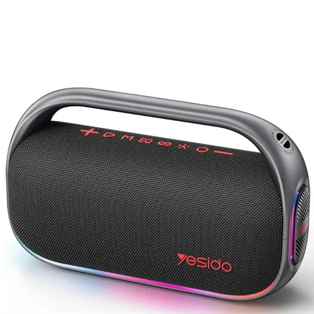 Coluna Portátil Bluetooth Yesido YSW31, 80W, RGB, Preta
