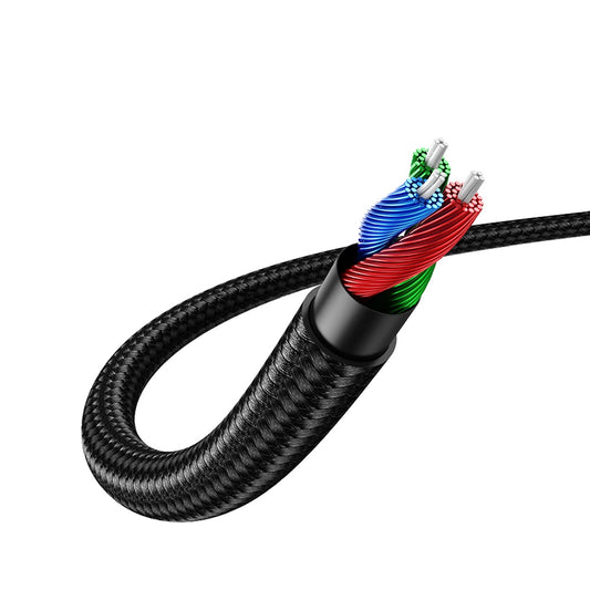 Cabo Áudio 3.5mm - 3.5mm UGREEN AV112 Angular, 1m, Azul