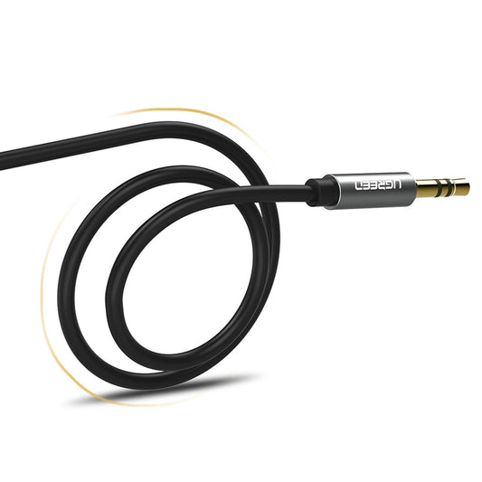 Cabo áudio 3,5 mm - 3,5 mm UGREEN AV119, 2 m, preto