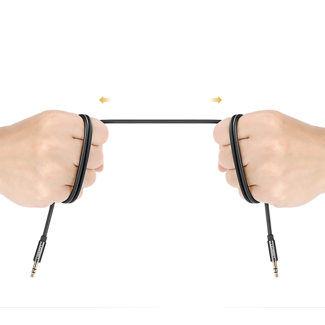 Cabo Áudio 3.5mm - 3.5mm UGREEN AV119, 1m, Preto