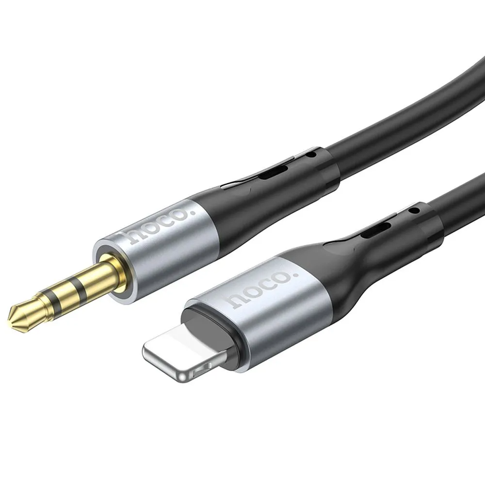 Cabo Áudio Lightning - 3.5mm HOCO UPA22, 1m, Preto