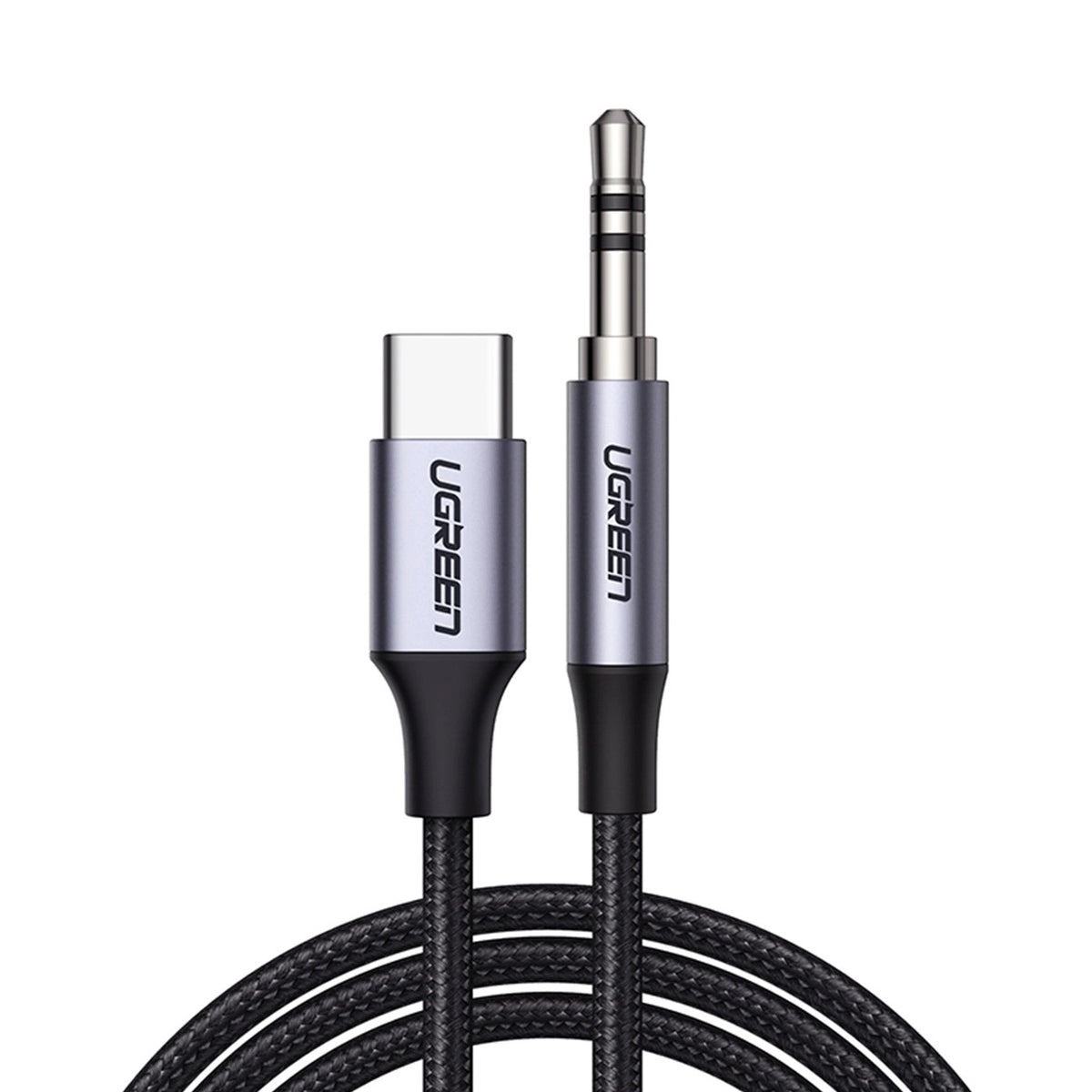 Cabo Áudio USB-C - 3.5mm UGREEN AV143, 1m, Cinzento