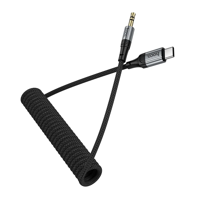 Cabo de Áudio USB-C - 3.5mm HOCO UPA33B, 1.5m, Preto