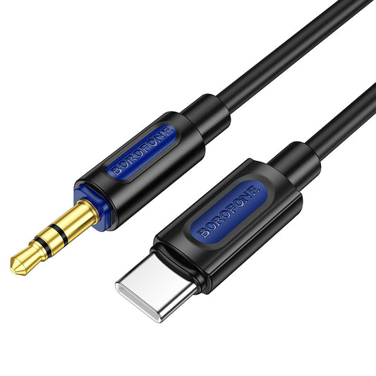 USB-C - Cabo de áudio de 3,5 mm BL20, 1 m, preto