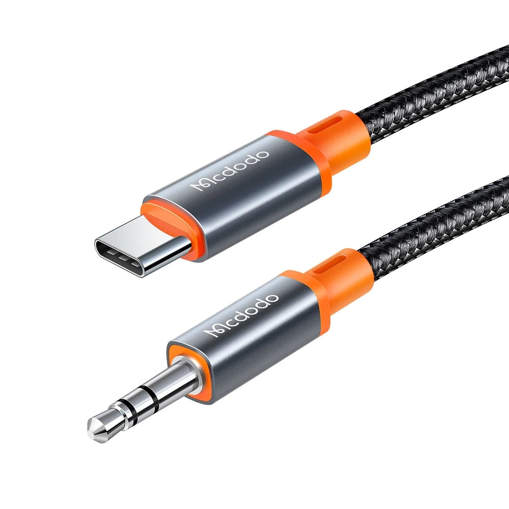 Cabo Áudio USB-C - 3.5mm McDodo CA-0900, 1.8m, Preto
