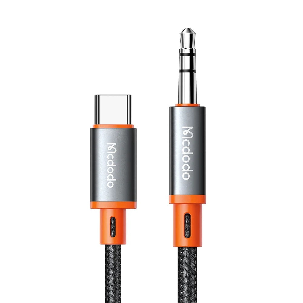 Cabo Áudio USB-C - 3.5mm McDodo CA-0900, 1.8m, Preto