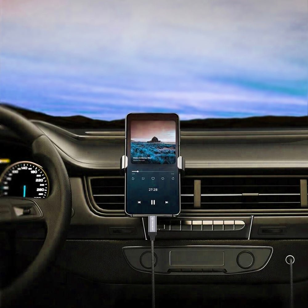 Cabo de Áudio USB-C - 3.5mm Techsuit AC11 FuseXound, 0.5m, Cinzento
