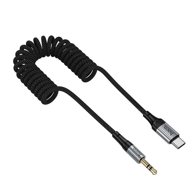 Cabo de Áudio USB-C - 3.5mm HOCO UPA33B, 1.5m, Preto